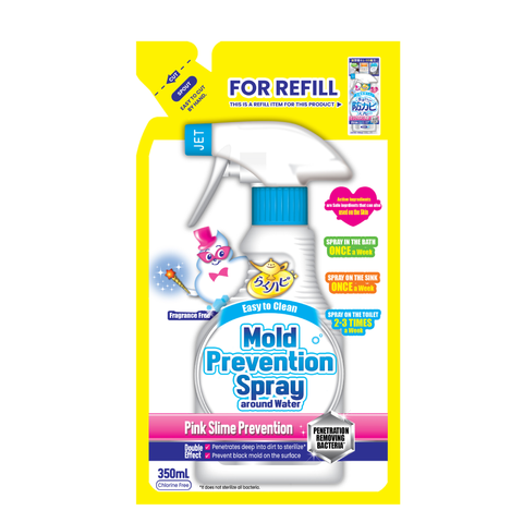 Raku Hapi Mold Prevention Spray with slime inhibiting agent Fragrance Free (Refill)  350ml