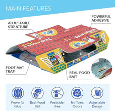 Hoy Hoy Cockroach Trap, Made in Japan, 5 Traps, Pesticide Free Safe and Easy Cockroach Trap, Irresistible Bait, for Home with Kids & Pets, Water Resistant, No.1 Japanese Trap