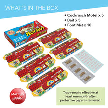 Hoy Hoy Cockroach Trap, Made in Japan, 5 Traps, Pesticide Free Safe and Easy Cockroach Trap, Irresistible Bait, for Home with Kids & Pets, Water Resistant, No.1 Japanese Trap