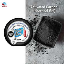 Earth Daily Fresh Charcoal Deodorizer – Odour Absorber for Bathroom and Wardrobe | Activated Charcoal, Long-Lasting Odour Control for Closet, Shoe Rack and Car | Non-Spray Air Freshener - Pack of 3