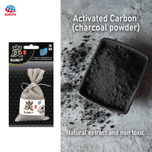 Earth Daily Charcoal Deodorizer Bag – Odour Absorber for Car, Household Cabinet, Drawer and Bathroom | Activated Charcoal, Long-Lasting Odour Control | Non-Spray, Fragrance-Free