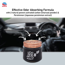 Earth Daily Fresh Charcoal Deodorizer Gel – 80g | Activated Carbon + Persimmon | Long-Lasting Odour Control for Home, Kitchen, Wardrobe and Car | Non-Spray Air Freshener