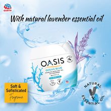 Earth Oasis Natural Air Freshener Gel with Lavender Oil (Natural Mosquitto Repellent) -Ocean Blue (Sea Breeze),180g | Room Freshener for Home, Bathroom, Office, Baby Room and Car | Non-Spray