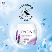 Earth Oasis Natural Mosquito Repellent Gel Air Freshener – Relaxing Purple (Lavender), 180g | Long-Lasting Room Freshener for Home, Bathroom, Office, Baby Room and Car | Non-Spray, Natural Essential Oils