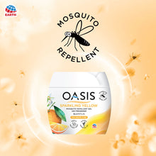 Earth Oasis Natural Mosquito Repellent Gel Air Freshener – Sparkling Yellow (Citrus), 180g | Long-Lasting Room Freshener for Home, Bathroom, Office, Baby Room and Car | Non-Spray, Natural Essential Oils