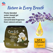 Earth Oasis Natural Gel Air Freshener – Jasmine Tea & Freesia, 200g | Long-Lasting Room Freshener for Home, Office, Baby Room and Car | Non?Spray, Natural Aroma