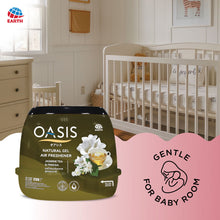 Earth Oasis Natural Gel Air Freshener – Jasmine Tea & Freesia, 200g | Long-Lasting Room Freshener for Home, Office, Baby Room and Car | Non?Spray, Natural Aroma