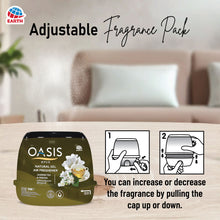 Earth Oasis Natural Gel Air Freshener – Jasmine Tea & Freesia, 200g | Long-Lasting Room Freshener for Home, Office, Baby Room and Car | Non?Spray, Natural Aroma