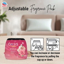 Earth Oasis Natural Gel Air Freshener – Sweet Floral & Pink Rose, 200g | Long-Lasting Room Freshener for Home, Office, Baby Room and Car |  Non?Spray, Natural Aroma